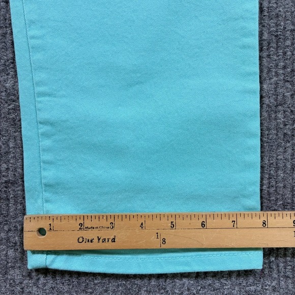 Gloria Vanderbilt Amanda Womens Straight Pants Size 14 Aqua Stretch High Rise - Picture 11 of 12